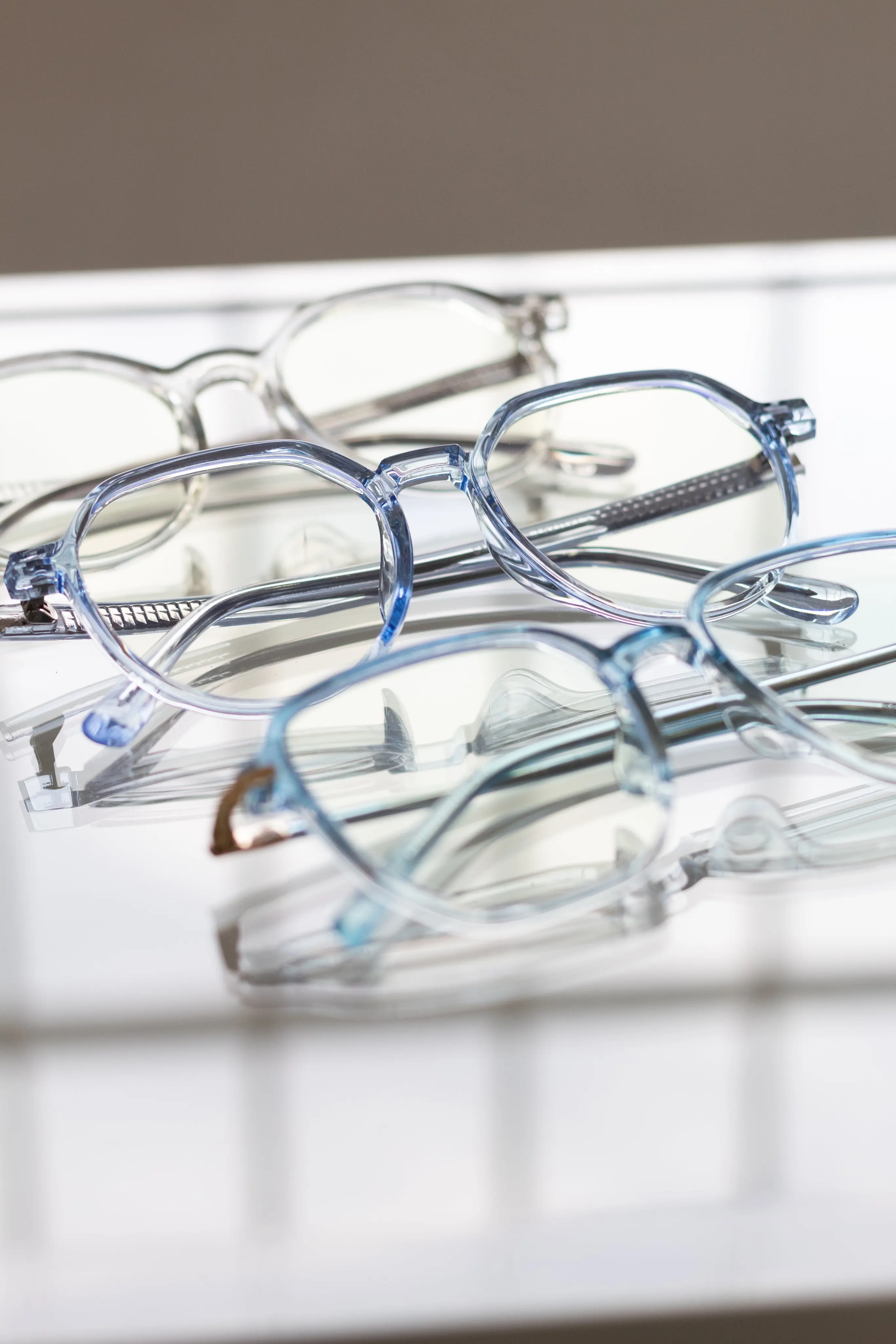 Picture of a patient undergoing an eye test